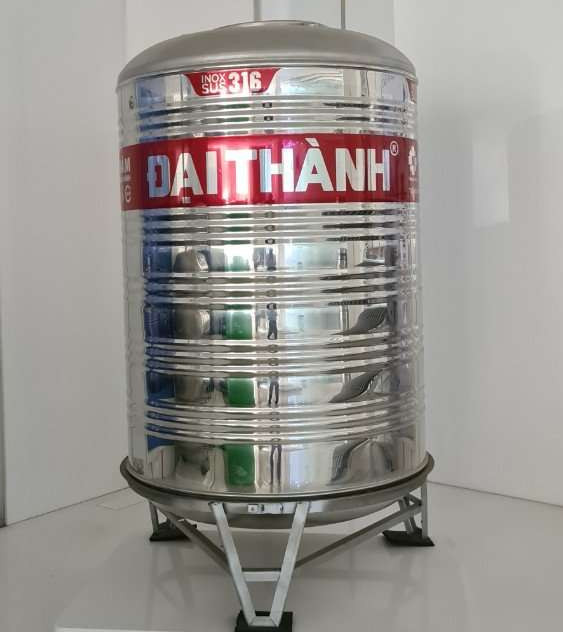 Kích thước bồn inox 8000L đứng